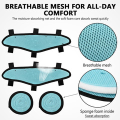 Hard Hat Top Pads and Sweatbands for Safety Helmet, Washable Hard Hat Cooling
