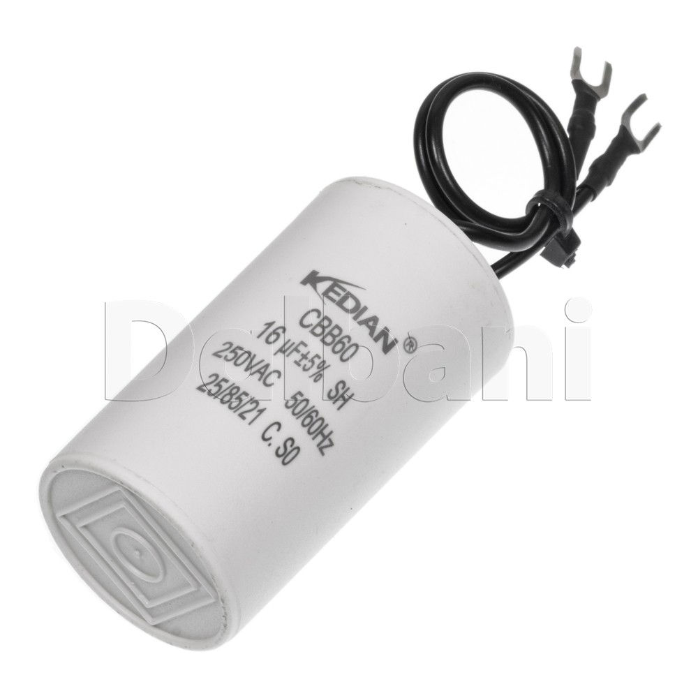 New 16UF 250VAC Wire Motor Run Capacitor 16MFD CBB60 HVAC 30X60MM 25/85/21