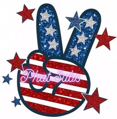 Sublimation Print Peace Sign The 4th Ready To Press Heat Transfer