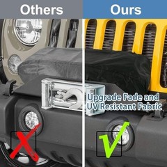 New Upgrade Heavy Duty 600D Oxford Fabric Winch Cover, Waterproof Dustproof UV R