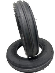 Two New 5.50-16 3-Rib Front Tractor Tires Heavy Duty 550-16 5.50 16 6 Ply HD
