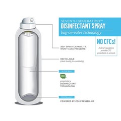 Seventh Generation 22981EA 13.9 oz. Disinfectant Sprays – Eucalyptus/Thyme New