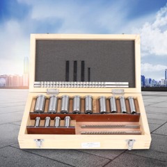Keyway Broach Kit 22 Pcs Keyway Broach Set Collared Bushing Shim Set Fitted Box