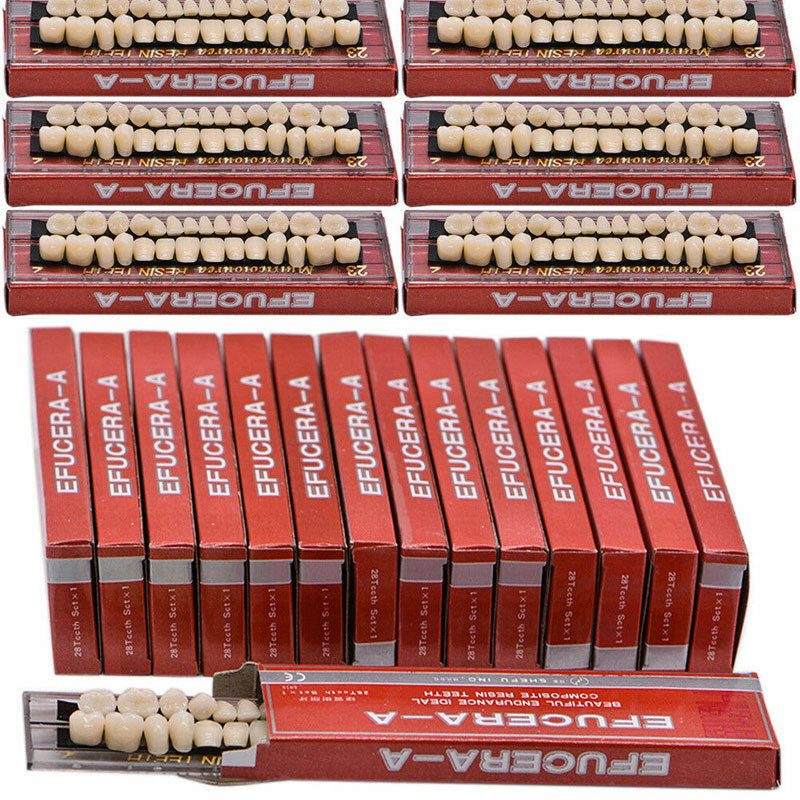 560Pc/20Set Dental Denture Acrylic Resin Full Set Teeth Upper Lower Shade 23#A2