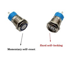 Waterproof Metal Push Button Switch with LED 5V 12V 24V 220V 12mm–22mm