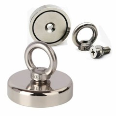 Fishing Magnet Kit 400 Lbs Pull Force Strong Neodymium Rope Carabiner N52