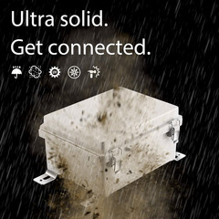 Junction Box, IP67 Waterproof Plastic Enclosure for Electrical Project, Hinged G