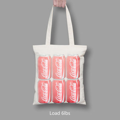 TOPDesign 10-Pack Economical 11.8″x13″ Cotton Tote Bags, Small, Beige