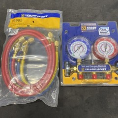 Yellow Jacket 29985 and 42035 for R32, R454B, R410A . New manifold set and hoses