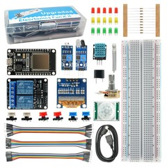 Basic Starter Kit for ESP32 ESP-32S WiFi Development Board, Beginner Electronics