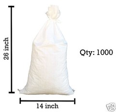 Sandbags For Sale – 1000 White 14″ x 26″ Sandbag Sand Bags Bag Poly by Sandbaggy