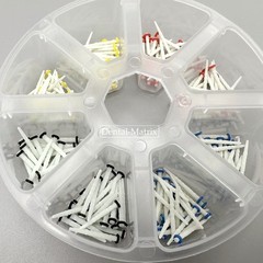 Dental Glass Fiber Post Teeth Restorative Refill Screw 1.2 1.4 1.6 1.8mm Posts