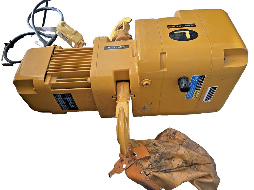 Harrington ER020L 2 Ton 4000LB Electric Chain Hoist 230/460V 3Ph 14 FPM