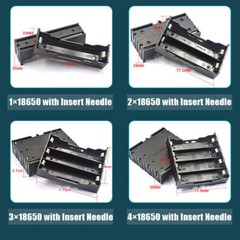 Batteries Box Case Storage With Wire Switch 1 ~ 8 x AA/AAA/18650 Battery Holder