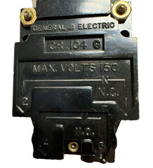 General Electric CR104G Black Oiltight Push Button, 150V **Free Shipping**