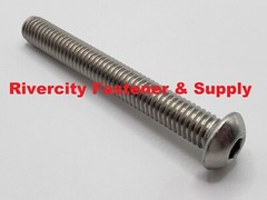(5) 3/8-16×3 Stainless Button Head Allen Cap Screws 3/8 x 3 Bolts 3/8x16x3
