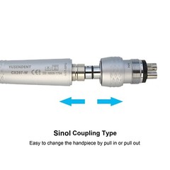 COXO Dental E-generator LED Handpiece High Speed Air Turbine 4 Holes NSK Sinol