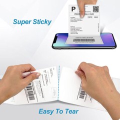 500x Fanfold Direct Thermal Shipping Labels for Zebra & Rollo Printers 4″ x 6″