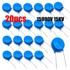 20Pcs/set Ceramic Disc Capacitors 10000pf 10nf 0.01uf 103 15000V 15KV US Stock