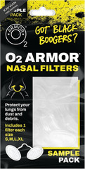 O2 Armor Nose Filters for Welders & Allergies – Assorted Sizes, Clear