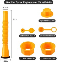 Gas Can Spout Replacement Gas Can Nozzle 5 Kit Flexible Pour Nozzle Suitable
