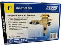 Febco 765-QT-FZ 1 in. Bronze Pressure Vacuum Breaker Backflow Preventer 150 PSI