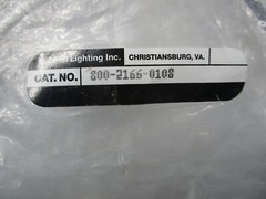 HUBBELL LIGHTING INC. 800-2166-0108 INDUSTRIAL SPARE NSNP