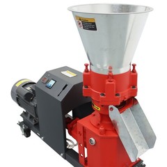 220V Farm Animal Feed Pellet Mill Machine 8MM Feed Pelletizer with 4 Head Roller