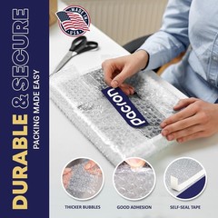 Clear bubble out Bags, Bubble pouches, Self-Sealing clear bubble mailer