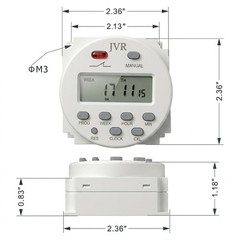 JVR 12V Timer Switch – Programmable DC/AC/Solar Relay | Reliable 12 volt prog…