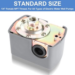 Pressure Switch for Well Pump 40-60 PSI, Water Pressure Switch Adjustable
