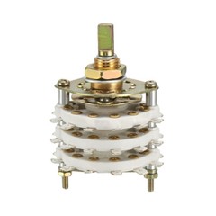 6P5T 6 Pole 5 Throw 3 Deck Band Channel 9.7MM Rotary Switch Selector HOT