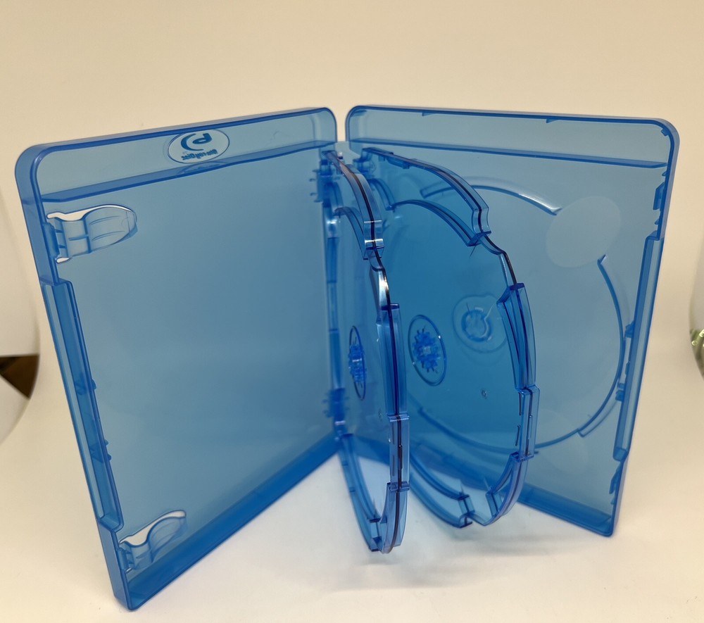 2 PCS NEW Vortex 22mm Blu-ray Case, 6-Disc w/BluRay Logo, VORTEX BLURAY 6-DISC