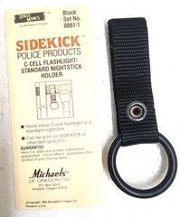 2) PACK!!! Uncle Mike’s C-Cell Flash Light Holder/Baton Holder 8861-1 Black NEW