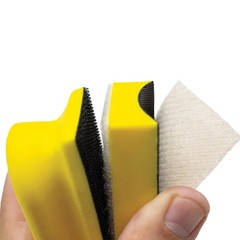 16pcs Hand Sanding Block Set – Hook and Loop Interchangeable Assorted Shapes