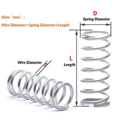 Compression Spring 0.2mm-0.4mm Wire Dia 304 Stainles Steel Pressure Small Spring