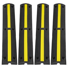 VEVOR 4 PCs 39” Cable Protector Ramp 18000 lbs Speed Bump Floor Cable Protector