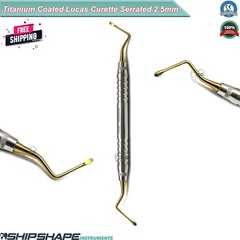 Lucas Curette Dental/Surgical Bone Curettes Serrated 2mm, 2.5mm, 3mm Set of 3PCS