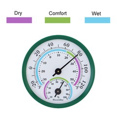 Thermometer Mount Wall Garden Greenhouse Home Indoor&Outdoor Humidity Meter US