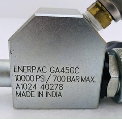 Enerpac GA45GC Gauge Adaptor Assembly 0-10,000 PSI With G 2535L Gauge