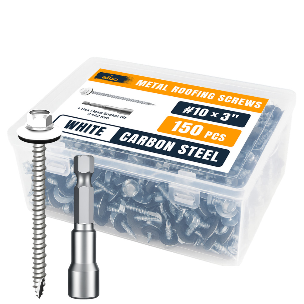 Metal Roofing Screws, Ruspert Coated Hex Head Screws for Roofing & Siding