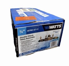 Watts 3/4 in. Bronze Double Check Valve Backflow Preventer with Freeze Sensor