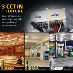 150W LED Canopy Light Parking Lot Gas Station Ceiling Fixture Tunable CCT 3/4/5K