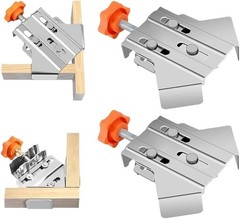 2PCS 90° Right Angle Clamp T-shaped Clamp Corner Multi Woodworking Clamping Tool