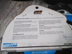 NOS NewCarb / WallaceMurray Cat#: 34010. 6½” Metal Cutting Blade ( 4PK ) U.S.A.