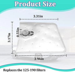 2PCS 125-190 Fuel Filter Pump Strainer Compatible with Walbro 450LPH 525LPH 535L
