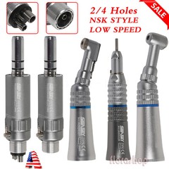 NSK Style Dental Slow Low Speed Handpiece Straight Contra Angle Air Motor 2/4H Y