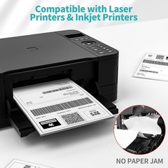 8.5″ x 11″ Full Sheets Address Shipping Sticker Paper for Laser & InkJet Printer