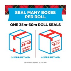 Scotch Heavy-Duty Shipping Packaging Tape Clear 1.88″ x 54.6 yds, 6 Rolls Pack