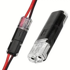 NEW Double-Wire Plug-in Connector,Cable Clamp with Locking Buckle, 10~100pcs